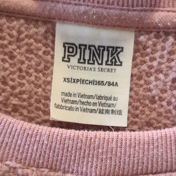 Like New! PINK Victoria's Secret Sherpa Pullover Crewneck Sweater - Picture 2 of 3